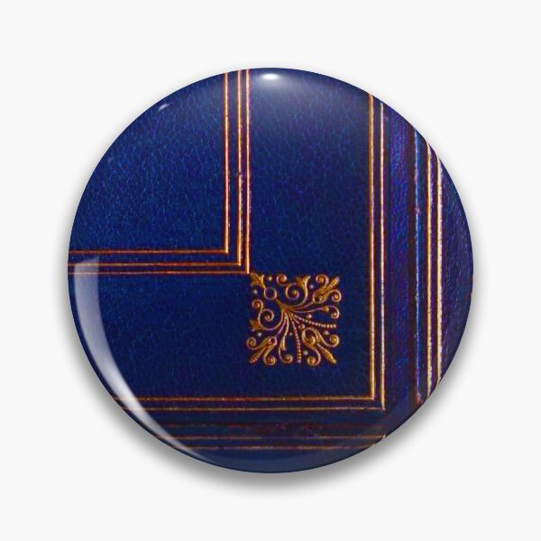 Item preview, Victorian Blue Leather Gilt Book Cover ✍– Antique Paper Series designed and sold by WheelieGdArt.