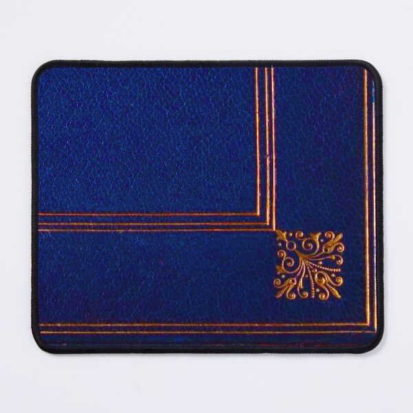 Item preview, Victorian Blue Leather Gilt Book Cover ✍– Antique Paper Series designed and sold by WheelieGdArt.