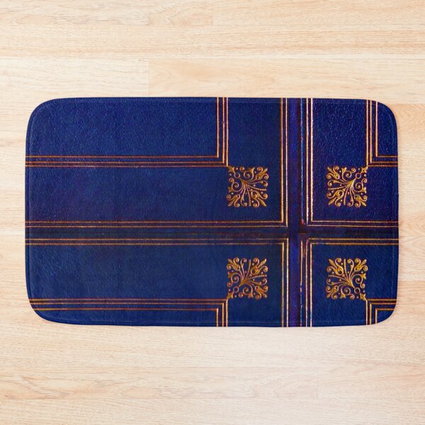 Item preview, Victorian Blue Leather Gilt Book Cover ✍– Antique Paper Series designed and sold by WheelieGdArt.