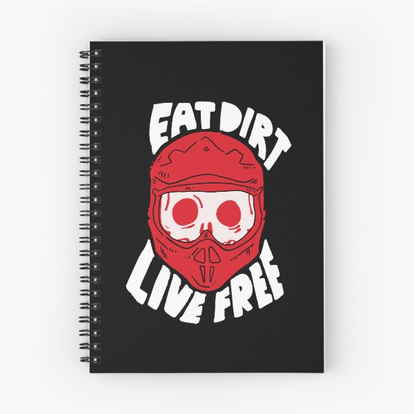 Artikelvorschau, Unleashed-Motto: "Iss Dreck, lebe frei" Motocross-Lifestyle-Grafik entworfen und verkauft von Childish by Design.