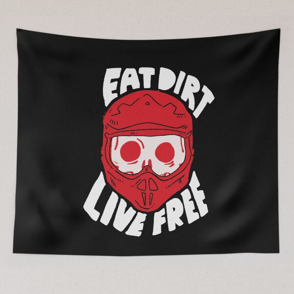 Item preview, Unleashed Motto: "Eat Dirt Live Free" Motocross Lifestyle Graphic designed and sold by RNASstuff.