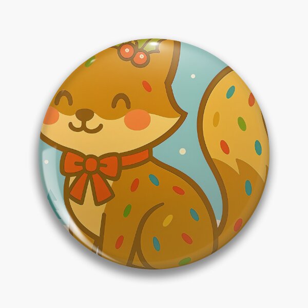 Item preview, Fruitcake Fox – Kawaii Christmas Animal Treat designed and sold by Whiskers&Waffles.