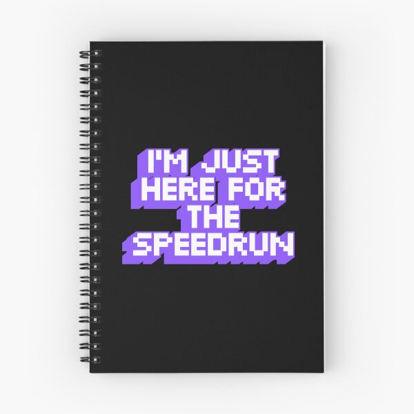 Item preview, I'm Just Here for the Speedrun – Chunky Pixel Gamer Quote designed and sold by PHRASEandSTYLE.