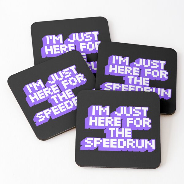 Item preview, I'm Just Here for the Speedrun – Chunky Pixel Gamer Quote designed and sold by PHRASEandSTYLE.