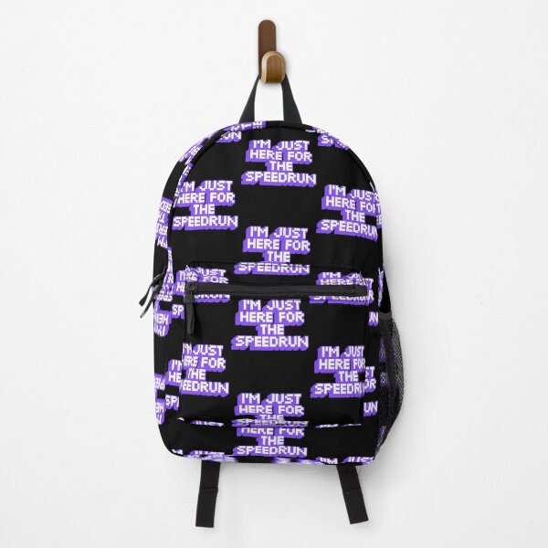 Item preview, I'm Just Here for the Speedrun – Chunky Pixel Gamer Quote designed and sold by PHRASEandSTYLE.