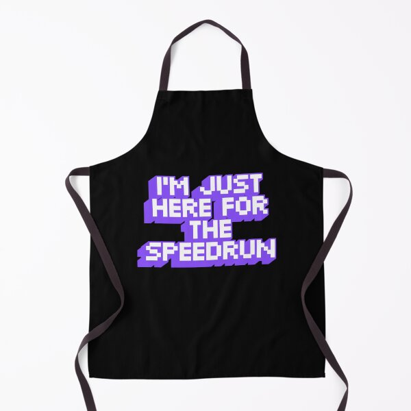 Item preview, I'm Just Here for the Speedrun – Chunky Pixel Gamer Quote designed and sold by PHRASEandSTYLE.