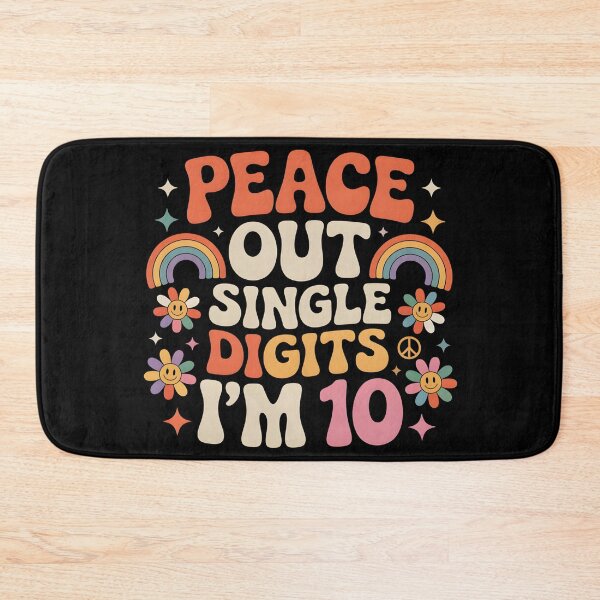 Item preview, Peace Out I’m 10 – Retro Birthday T-Shirt for Kids designed and sold by SoftyDesigns.
