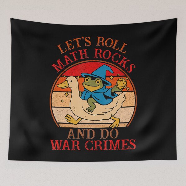 Item preview, Humor Frog Goose Let's Roll Math Rocks And Do War Crimes designed and sold by JaimeTrudie.