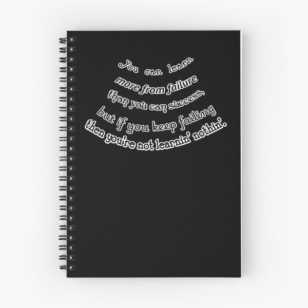 Item preview, You can learn more from failure, unless you're a failure, black background designed and sold by mntimg.