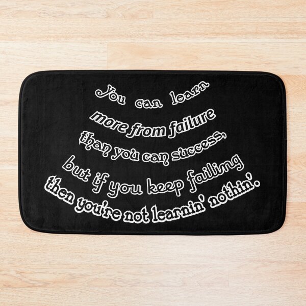 Item preview, You can learn more from failure, unless you're a failure, black background designed and sold by mntimg.
