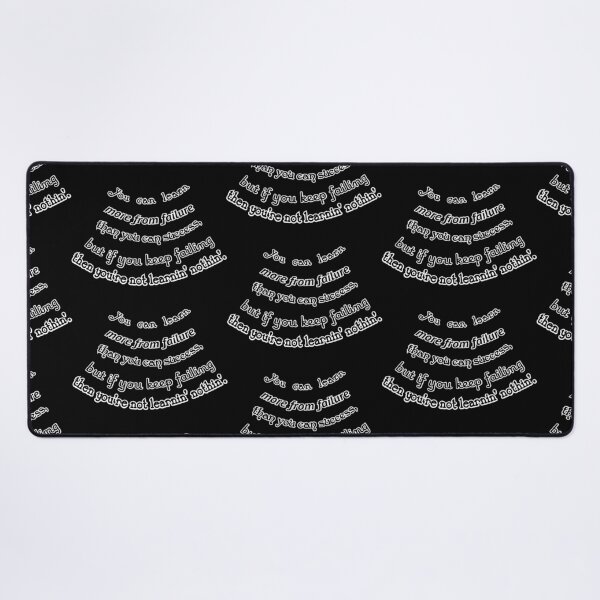 Item preview, You can learn more from failure, unless you're a failure, black background designed and sold by mntimg.