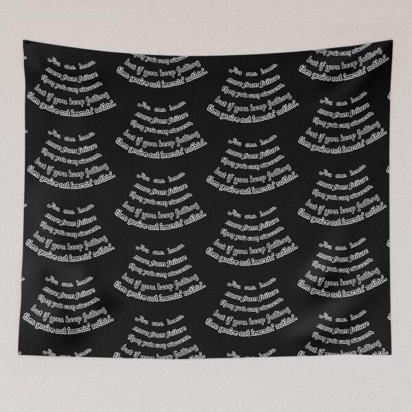 Item preview, You can learn more from failure, unless you're a failure, black background designed and sold by mntimg.