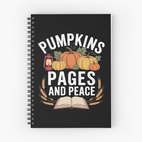 Item preview, Pumpkins Pages and Peace Cozy Autumn Reading Book Lover designed and sold by genkihikki.