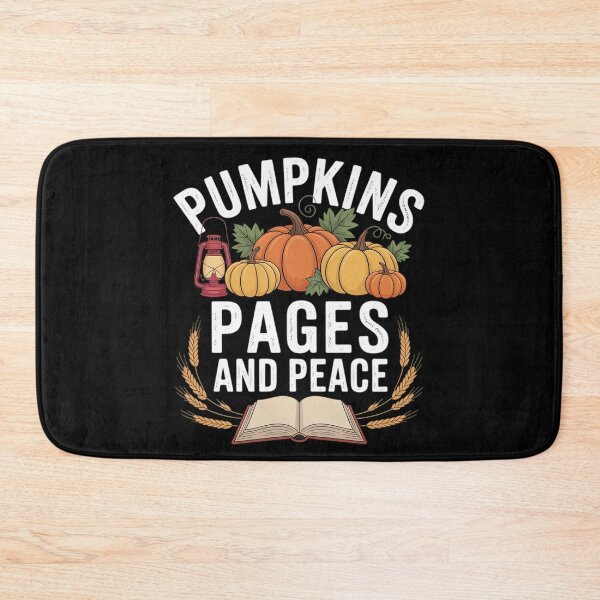 Item preview, Pumpkins Pages and Peace Cozy Autumn Reading Book Lover designed and sold by genkihikki.