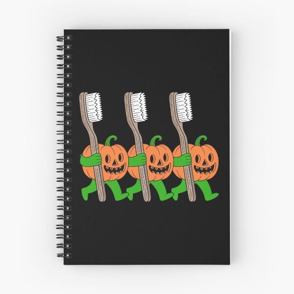 Item preview, Pumpkins with Toothbrushes Halloween Art Dentist Hygienist designed and sold by genkihikki.