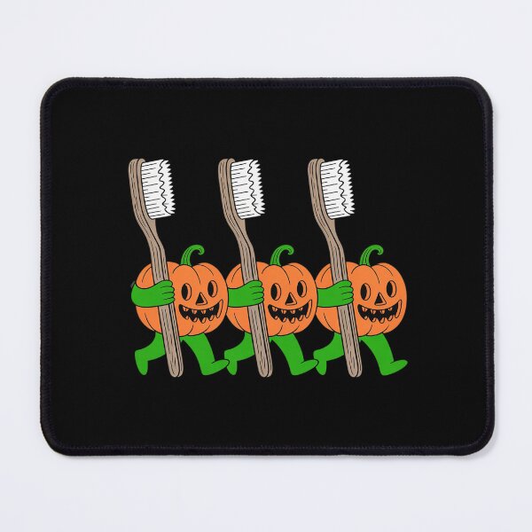 Item preview, Pumpkins with Toothbrushes Halloween Art Dentist Hygienist designed and sold by genkihikki.