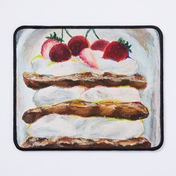 Item preview, Strawberry Chocolate Bakery Cake Oil Pastel Hand Draw designed and sold by purple-Q.