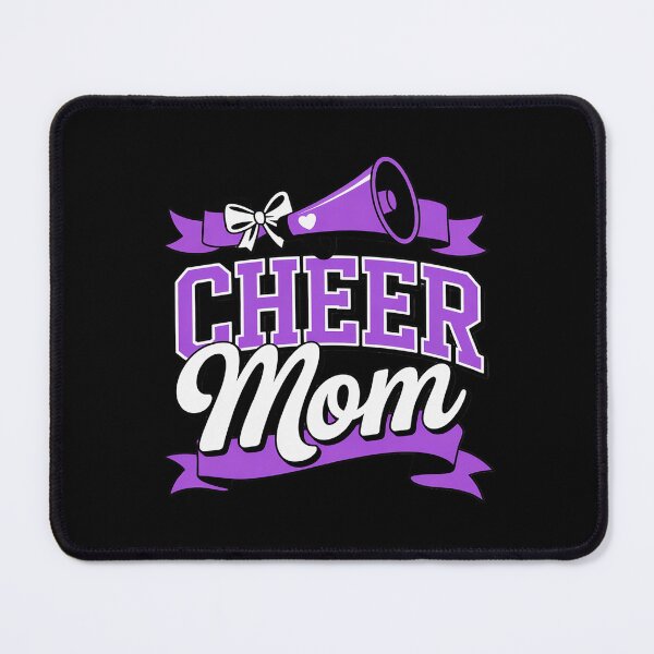 Item preview, Purple Coquette Pom Poms Bow Cheer Mom Mama Cheerleading designed and sold by genkihikki.