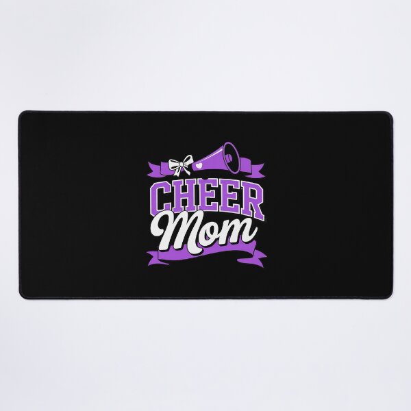 Item preview, Purple Coquette Pom Poms Bow Cheer Mom Mama Cheerleading designed and sold by genkihikki.
