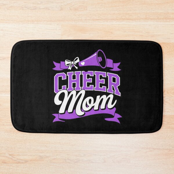 Item preview, Purple Coquette Pom Poms Bow Cheer Mom Mama Cheerleading designed and sold by genkihikki.