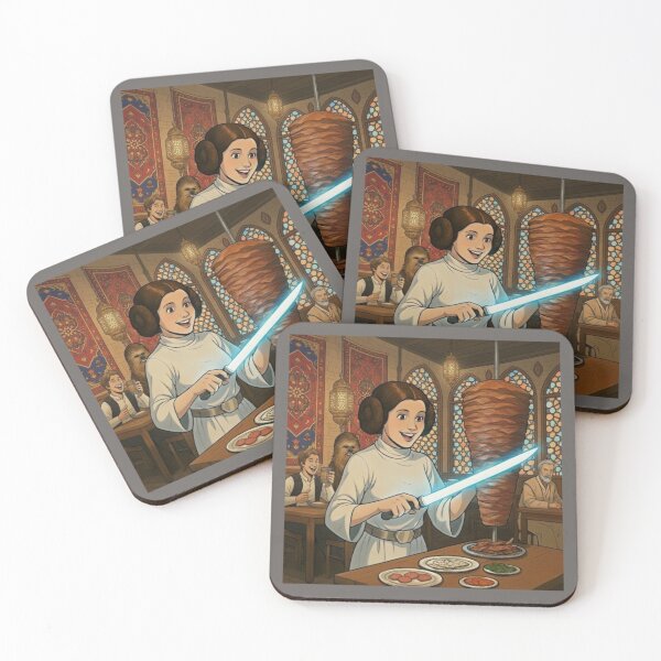 Item preview, The Elegant Way to Slice Kebab,Retro Sci-Fi Style designed and sold by SammyMorry.