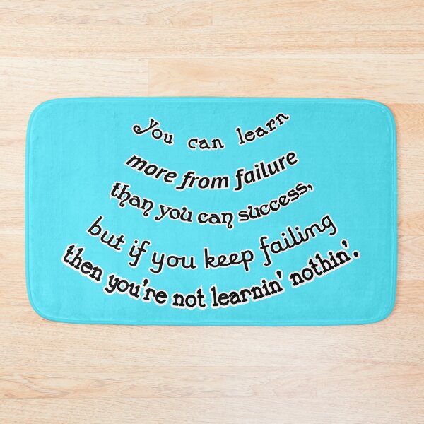 Item preview, You can learn more from failure, unless you're a failure, blue background designed and sold by mntimg.