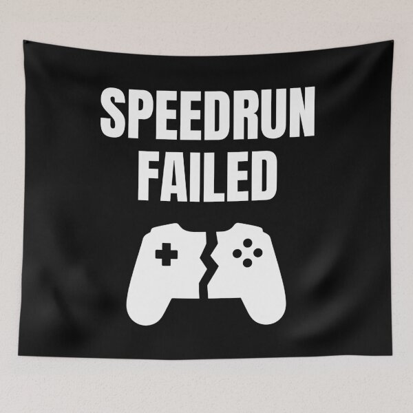 Item preview, Speedrun Failed – Funny Gamer Controller Graphic designed and sold by PHRASEandSTYLE.