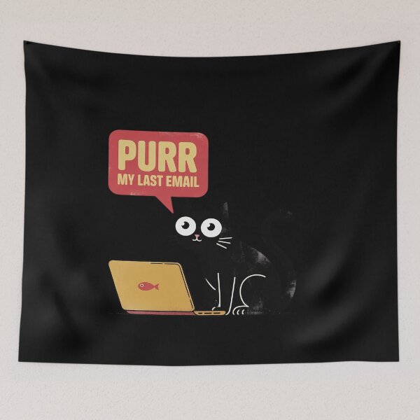 Item preview, Purr My Last Email designed and sold by genkihikki.