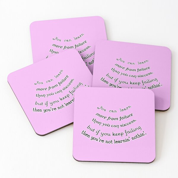 Item preview, You can learn more from failure, unless you're a failure, pink background designed and sold by mntimg.