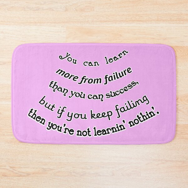 Item preview, You can learn more from failure, unless you're a failure, pink background designed and sold by mntimg.