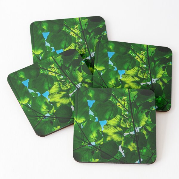 Item preview, Sunlit Green Leaf Canopy — Forest Nature Photography Print designed and sold by aadventures.