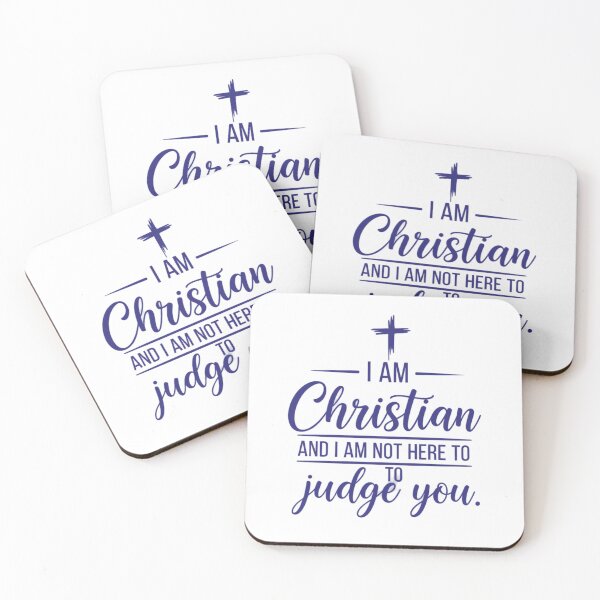 Item preview, I am Christian and I am not here to judge you. designed and sold by brightnuts.