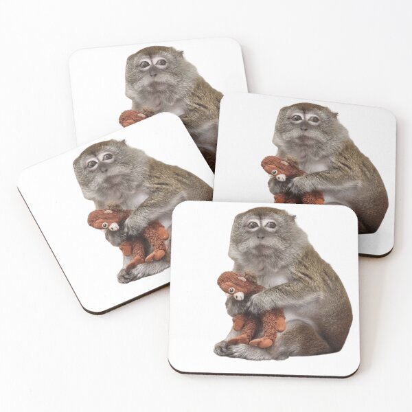 Item preview, Macaque with orangutan stuffed toy designed and sold by monkey zone.