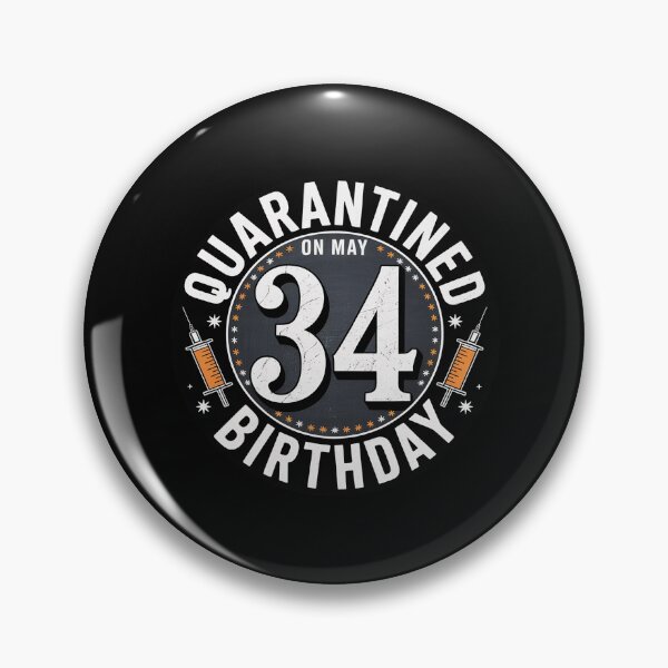 Item preview, Quarantined 34th Birthday designed and sold by genkihikki.