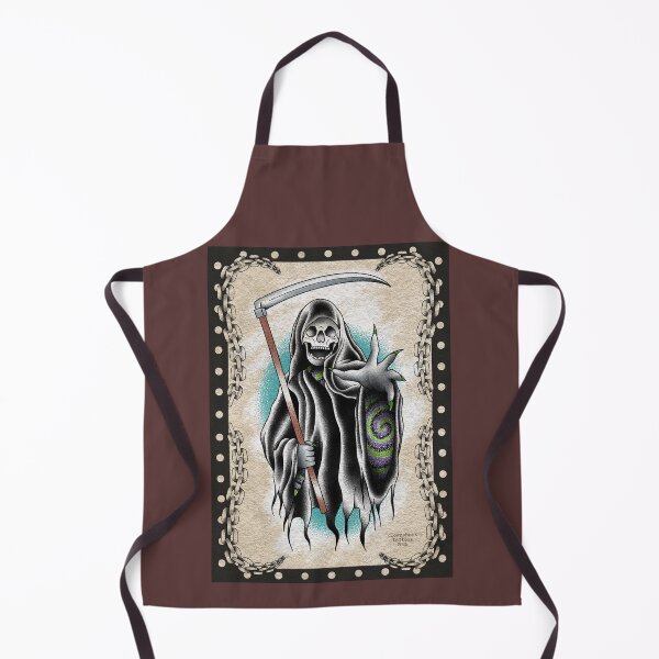 Item preview, Grim reaper tattoo flash print designed and sold by gabbynrodriguez.