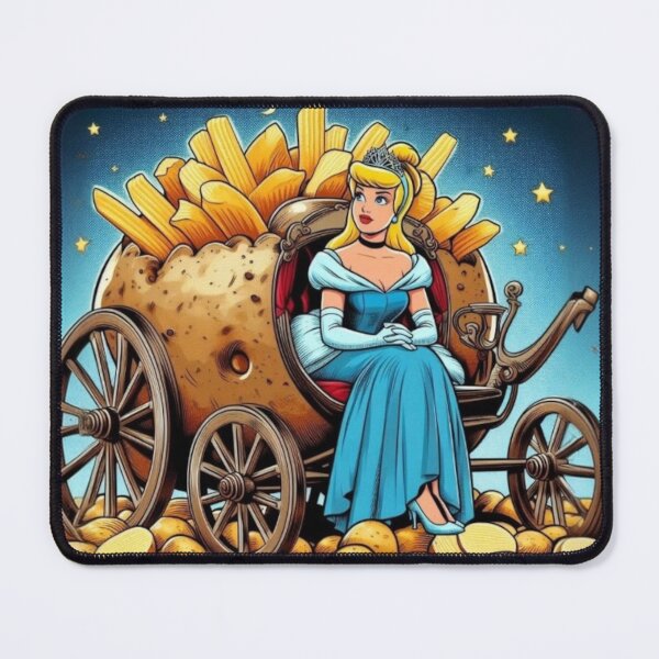 Item preview, Golden Fries Carriage: A Whimsical Food Fantasy Illustration designed and sold by SammyMorry.