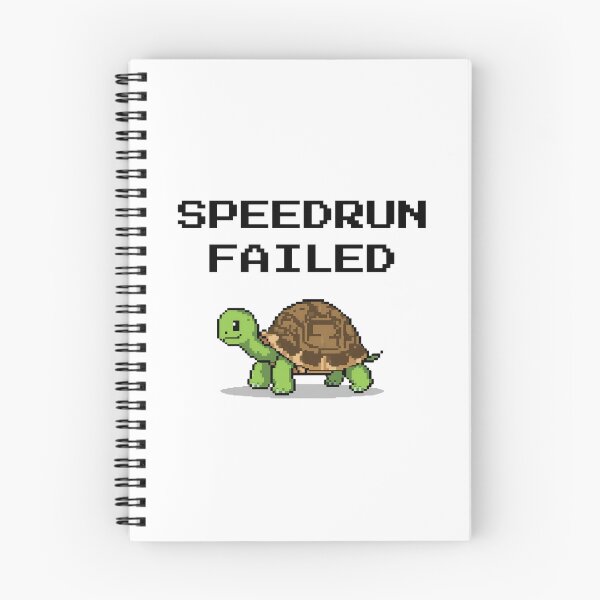 Item preview, Speedrun Failed – Cute Turtle Gamer Joke Design designed and sold by PHRASEandSTYLE.