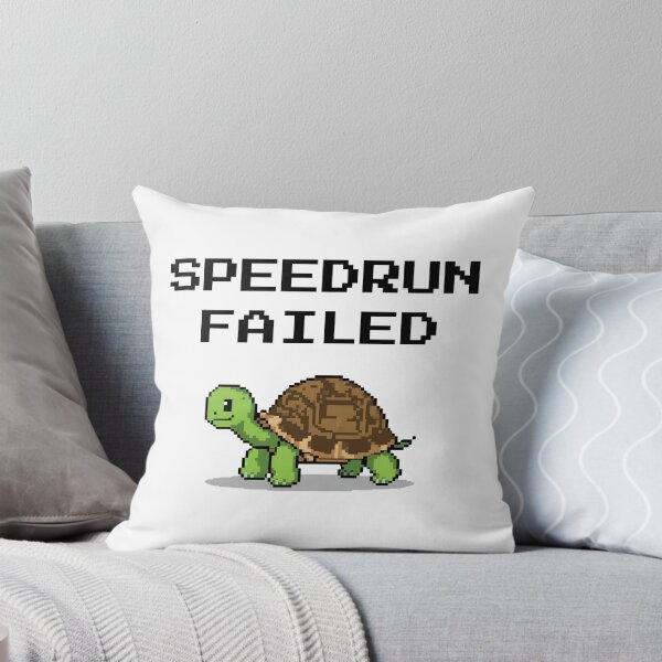 Item preview, Speedrun Failed – Cute Turtle Gamer Joke Design designed and sold by PHRASEandSTYLE.
