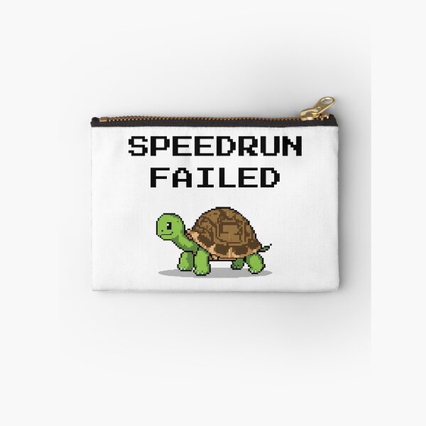 Item preview, Speedrun Failed – Cute Turtle Gamer Joke Design designed and sold by PHRASEandSTYLE.