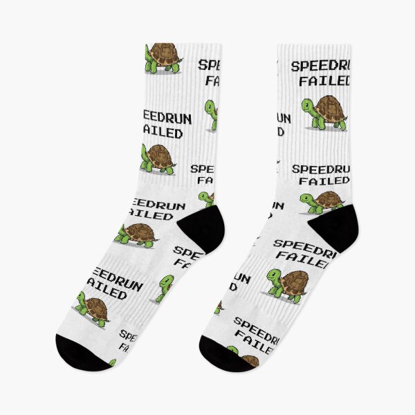 Item preview, Speedrun Failed – Cute Turtle Gamer Joke Design designed and sold by PHRASEandSTYLE.