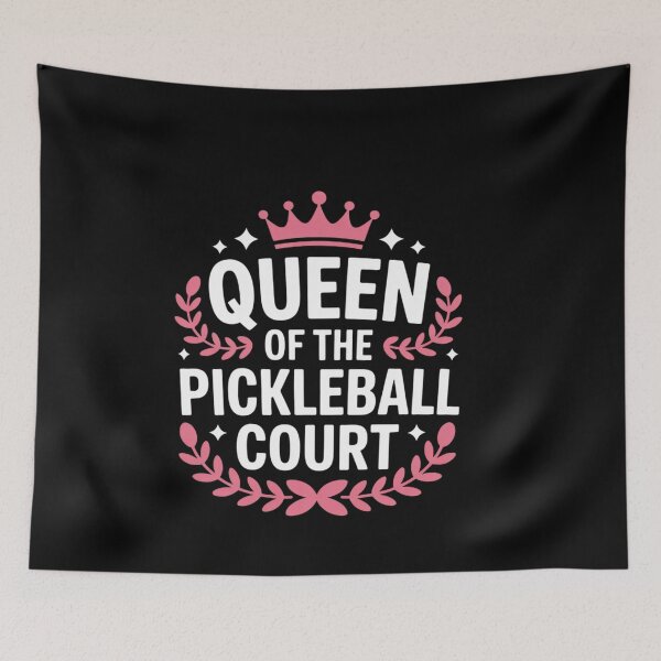 Item preview, Queen Of The Pickleball Court Paddleball Lover Player Coach designed and sold by genkihikki.