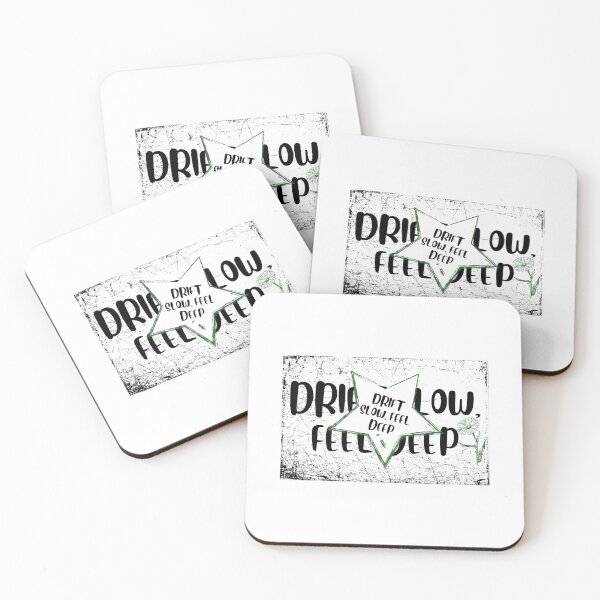 Item preview, Drift Slow, Feel Deep – Mindful Hippie Slow Living Quote designed and sold by Pamthedesigner.