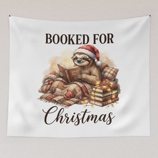 Item preview, Booked For Christmas Cute Holiday Sloth Lover designed and sold by thebest-2studio.