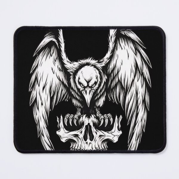 Item preview, Eagle and Skull Art – Powerful Dark Symbolic Illustration designed and sold by SkullVibe Collective.