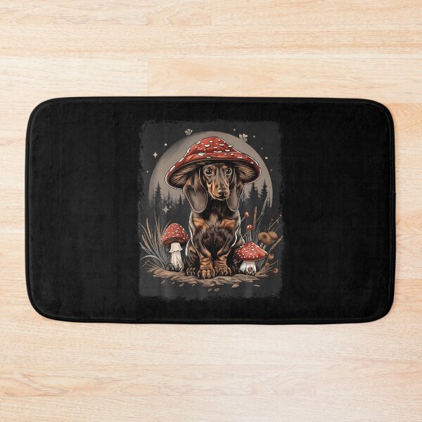 Item preview, Dachshund Dog Cottagecore Aesthetic Mushroom Hat Witchy designed and sold by JaimeTrudie.