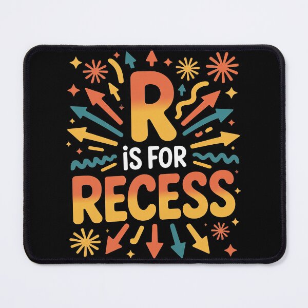Item preview, R is for Recess School Subject Break Student designed and sold by ProudForFunny.