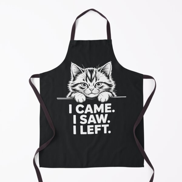 Item preview, I Came I Saw I Left – Sarcastic Funny Cat Quote designed and sold by Taans-Creation.