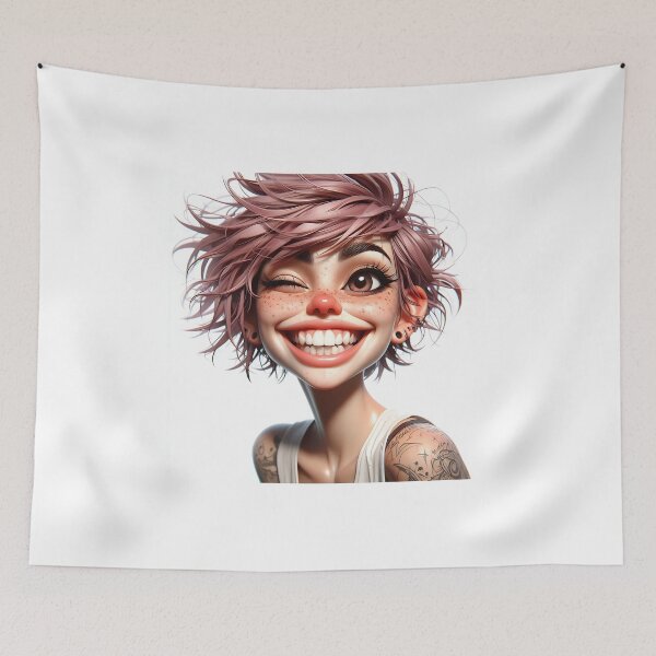 Item preview, Smiling Girl designed and sold by GalleryBrisArt.