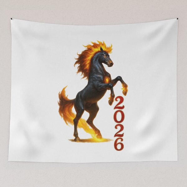 Item preview, Fire Horse 2026 ✦♨✦ Rearing Flameborn Stallion designed and sold by WheelieGdArt.