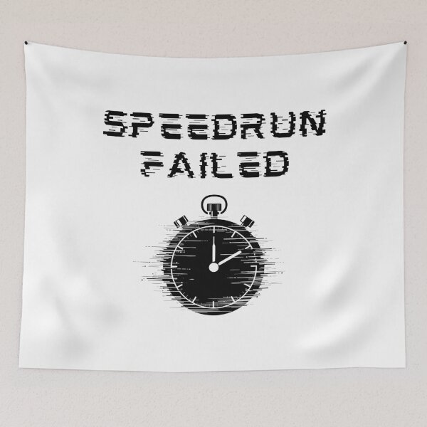 Item preview, Speedrun Failed – Stopwatch Glitch Speedrunner Design designed and sold by PHRASEandSTYLE.